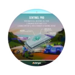 Vango Airbeam Vango Galli III Air Tall Awning (2022) -Professional Camping Store sentinel pro v 6