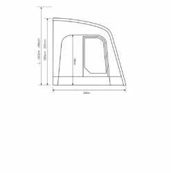 Outdoor Revolution Sportlite Air 320L Motorhome Awning (250 - 265cm) -Professional Camping Store sportlite 320 2 2
