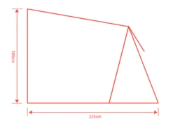 Outdoor Revolution Sportlite Steel Pole Annex -Professional Camping Store sportlite annex