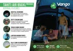 Vango Airbeam Vango Tahiti 850XL Air Tent (2023) -Professional Camping Store tahiti air 850xl package2