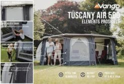 Vango Airbeam Vango Tuscany Air 500 Elements Proshield Caravan Awning (2023) -Professional Camping Store tuscany air 500 eps