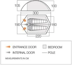 Vango Blade 200 Tent (2022) -Professional Camping Store vango 2019 tents floorplan blade pro 200