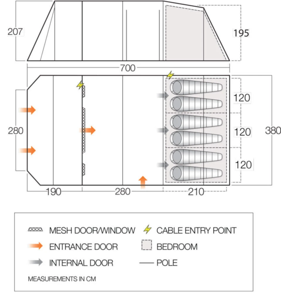 Vango Stargrove II 600xl Poled Tent (2022) 4 Vango Stargrove II 600xl Poled Tent (2022) - Image 2